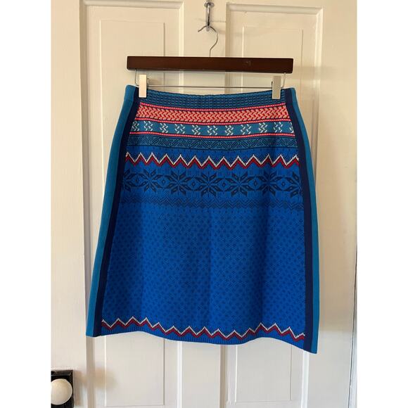 Bogner Nahla wool blend winter scene skirt women’s size 8 NWT Scandinavian snow - Picture 2 of 6